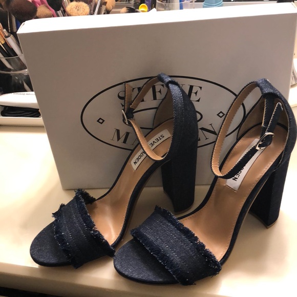 steve madden denim heels